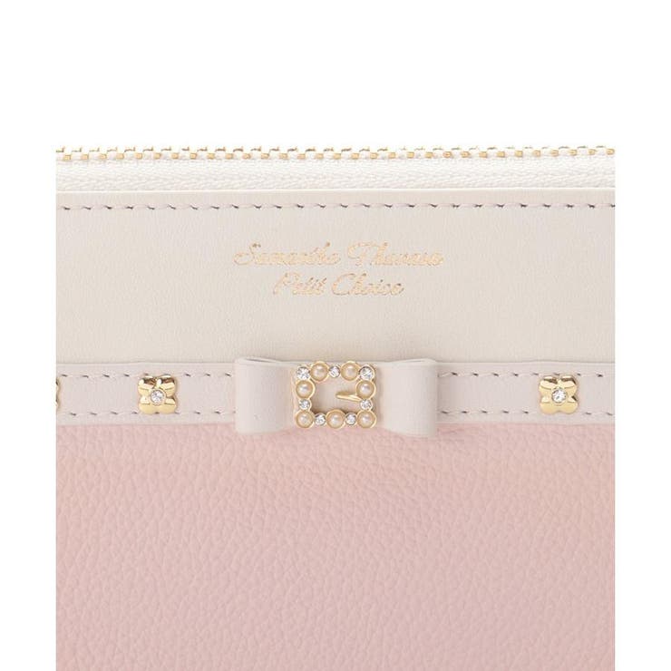 パールストーンリボンベルトL字ジップ長財布 | Samantha Thavasa Petit Choice | 詳細画像5 