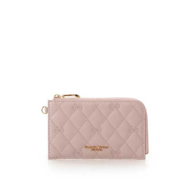 ピンク | リボンキルト マルチケース | Samantha Thavasa Petit Choice
