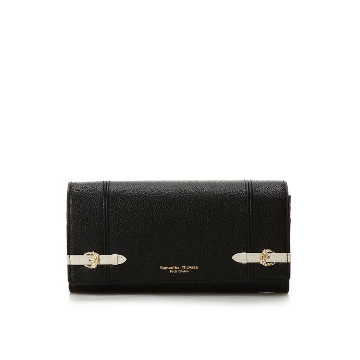 ブラック | サイドベルト 長財布 | Samantha Thavasa Petit Choice