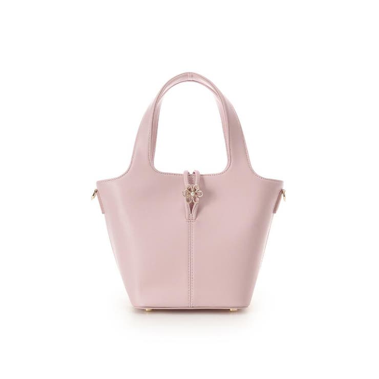 ピンク | オリジナルフラワーモチーフ金具 ハンドバッグ | Samantha Thavasa