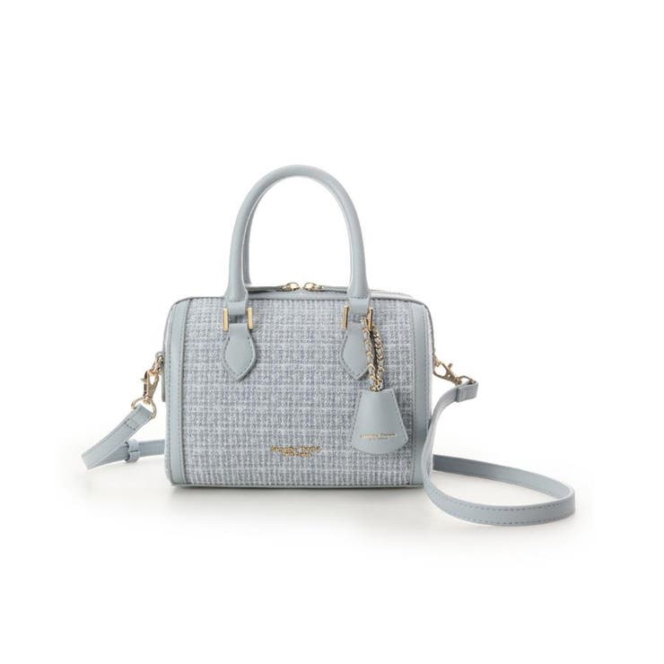 ダルブルー | ツイード ボストンバッグ | Samantha Thavasa Petit Choice