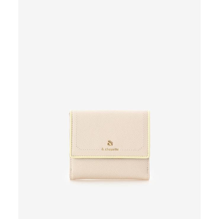 オフホワイト | アクセントカラー配色折財布 | & chouette