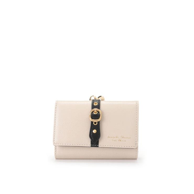 オフホワイト | フロントベルト 折財布 | Samantha Thavasa Petit Choice