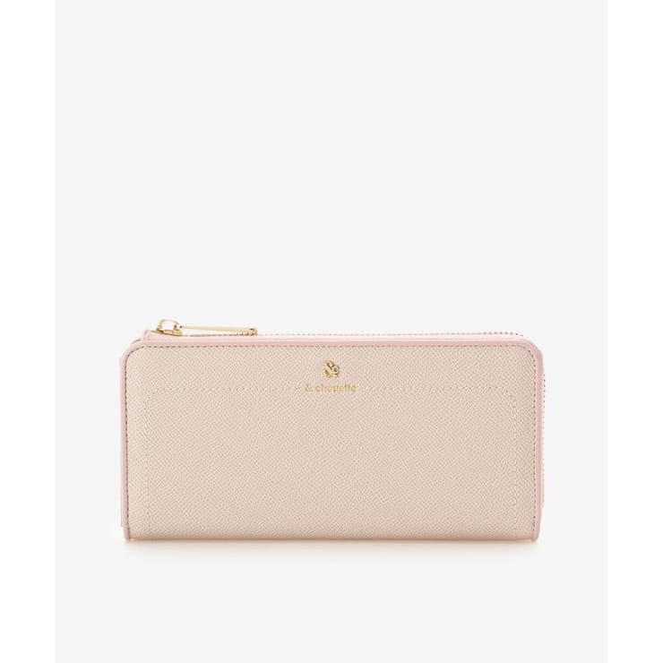 ピンク | アクセントカラー配色L字長財布 | & chouette