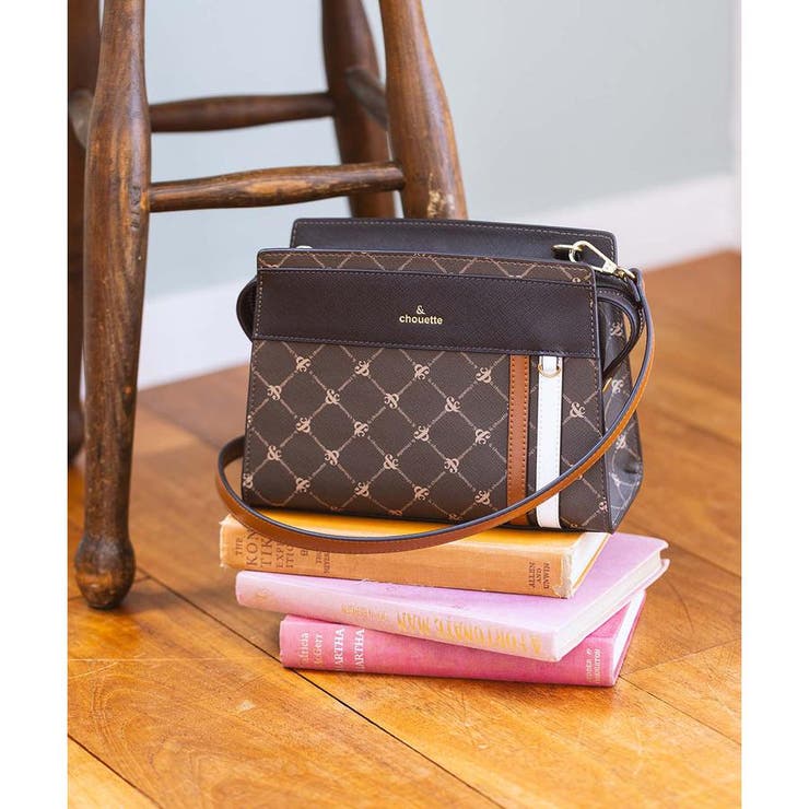 ダークブラウン | モノグラム スポーティーラインショルダーバッグ | & chouette
