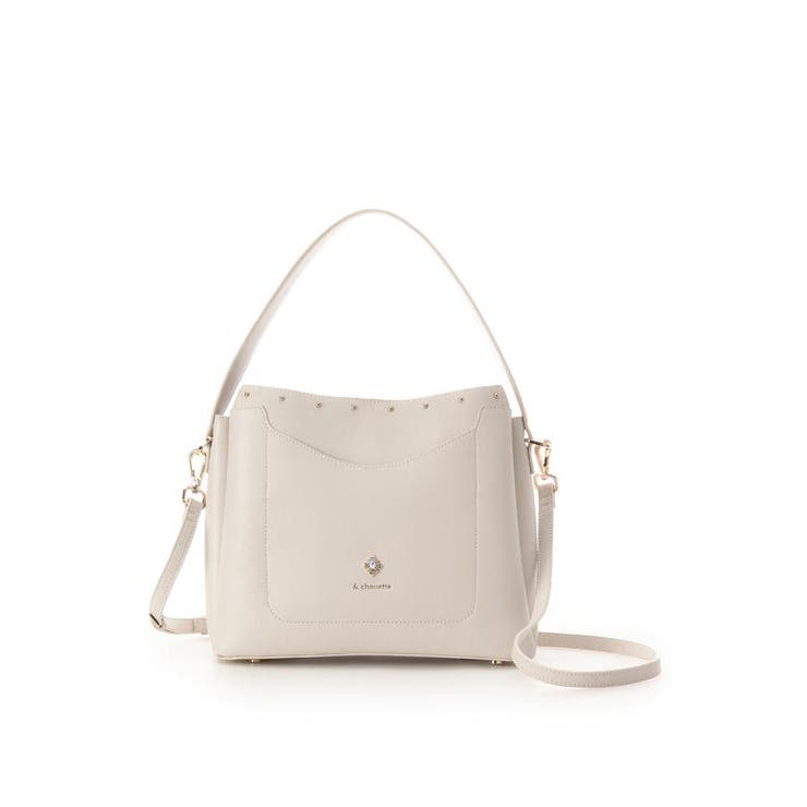 ホワイト | ビジュー３レイヤーズバッグ | & chouette