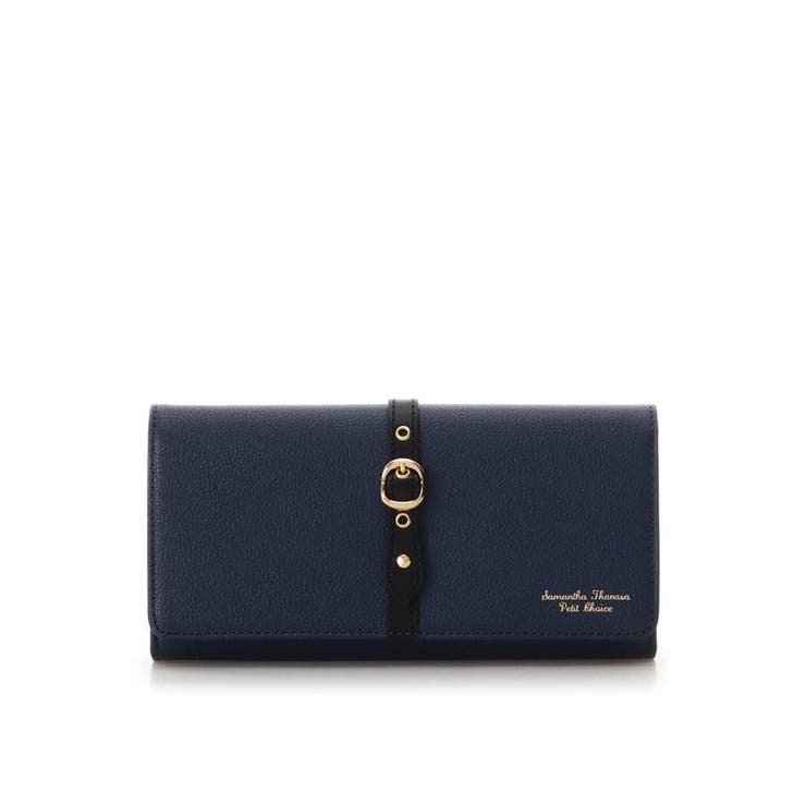 ネイビー | フロントベルト 長財布 | Samantha Thavasa Petit Choice