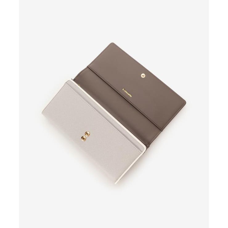 アクセントカラー配色かぶせ長財布 | & chouette | 詳細画像23 