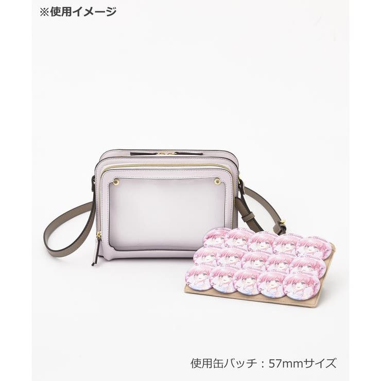 推し事バッグ》クリアポケット付きスクエアショルダーバッグ