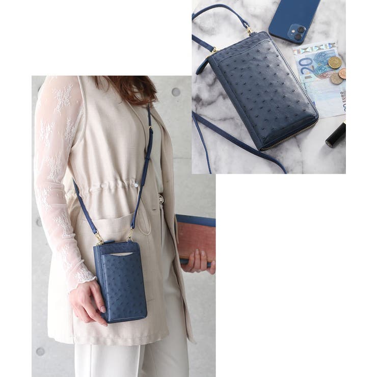 スマホポーチ レディース 本革 | sankyo shokai  | 詳細画像12 