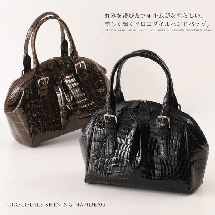 ワニ革ミニミニバッグ シャイニング加工 本物 リアル 新品 強かっ