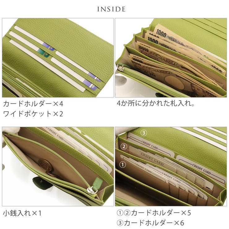 かぶせ長財布 レディース オーストリッチ | sankyo shokai  | 詳細画像9 