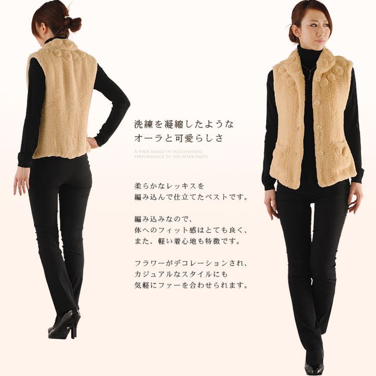 レッキス ベスト 編込み | sankyo shokai  | 詳細画像2 