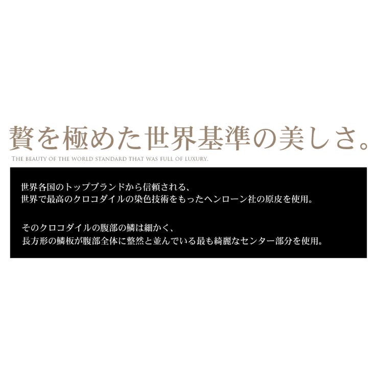 クロコダイル 長財布 内装 | sankyo shokai  | 詳細画像13 