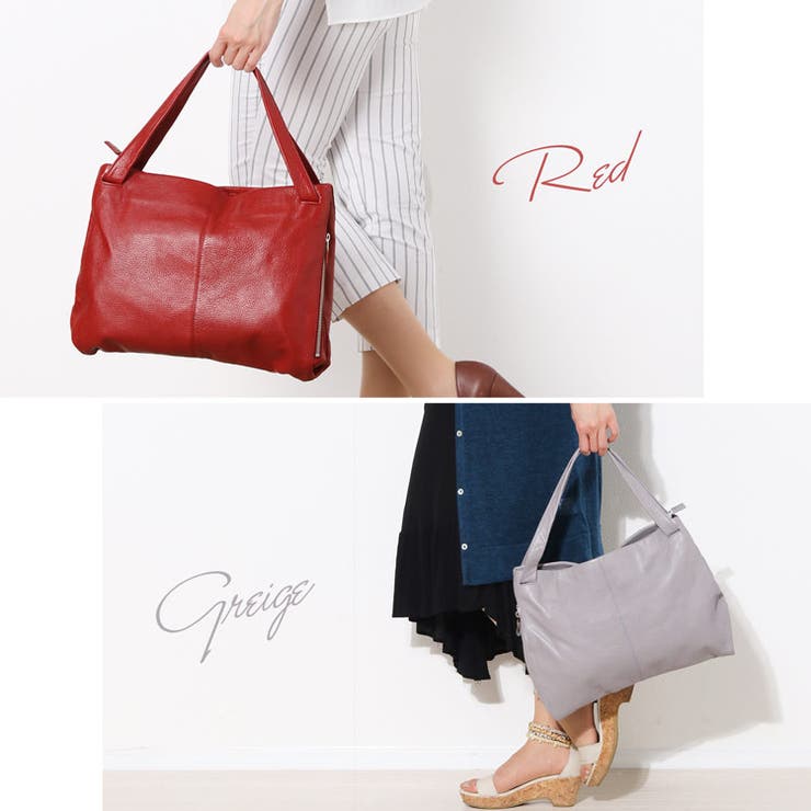 牛革 トートバッグ ファスナー付き | sankyo shokai  | 詳細画像5 