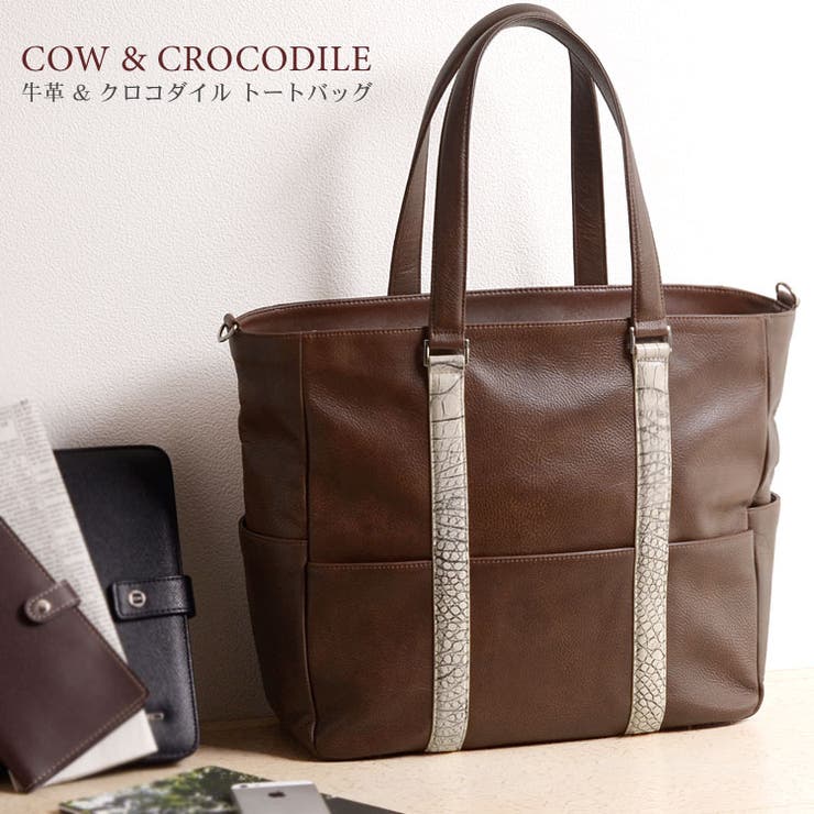 牛革 ＆ 谷染めクロコダイル | sankyo shokai  | 詳細画像1 