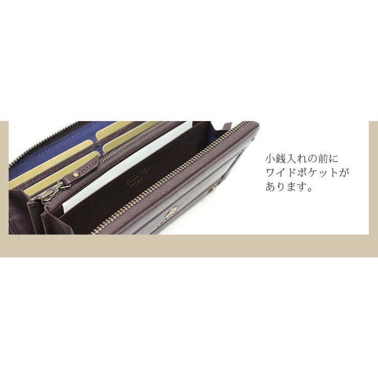 GOLDPFEILバッファロー革ラウンドファスナー長財布(No.09000048)
