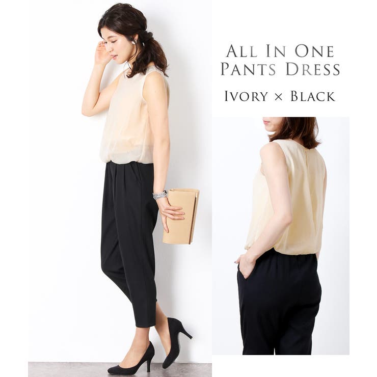 j-whiteパンツドレス オールインワン フォーマル パンツドレス オールインワン フォーマル[品番：SNKC0000906