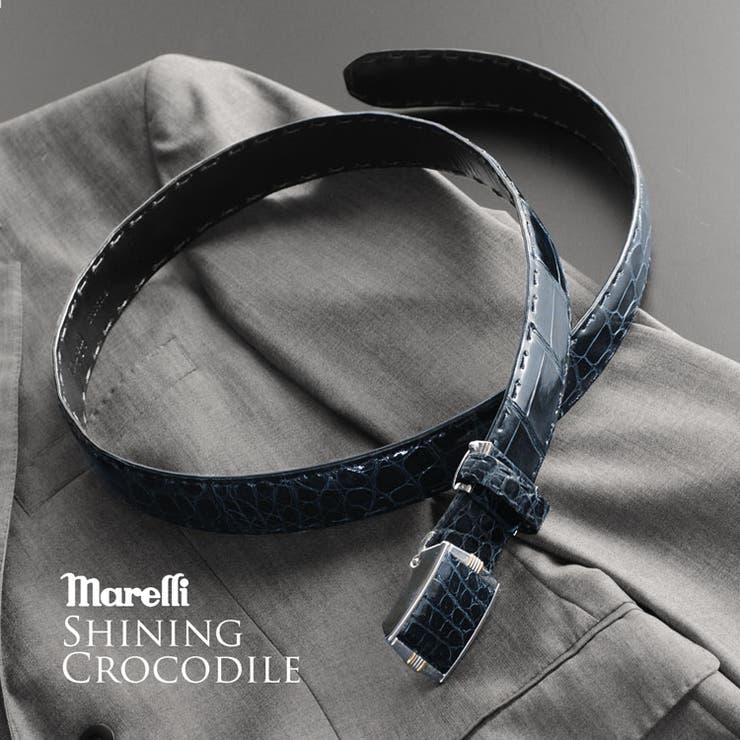 dunhill 最高級シャインクロコダイルベルト ゴールドバックル