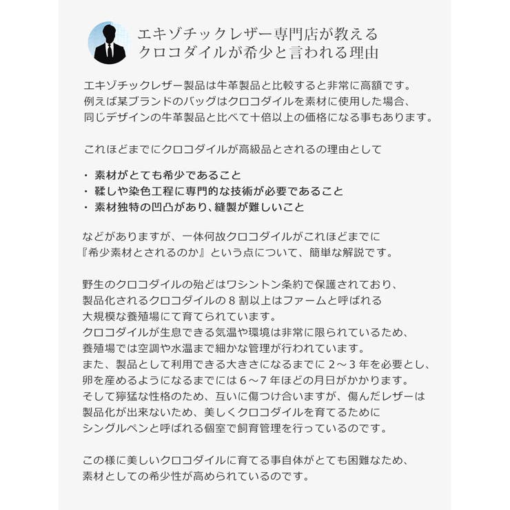 クロコダイル 長財布 ゴールド | sankyo shokai  | 詳細画像9 