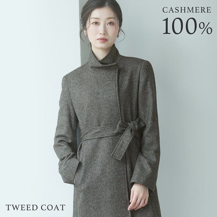 カシミヤ コート ツイード | sankyo shokai  | 詳細画像1 