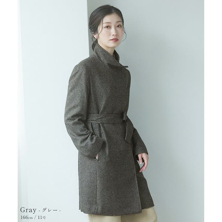 カシミヤ コート ツイード | sankyo shokai  | 詳細画像6 