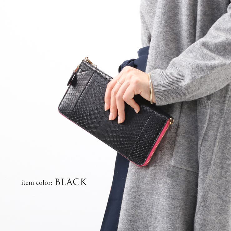 お財布ポシェット ダイヤモンドパイソン 長財布 | sankyo shokai  | 詳細画像8 