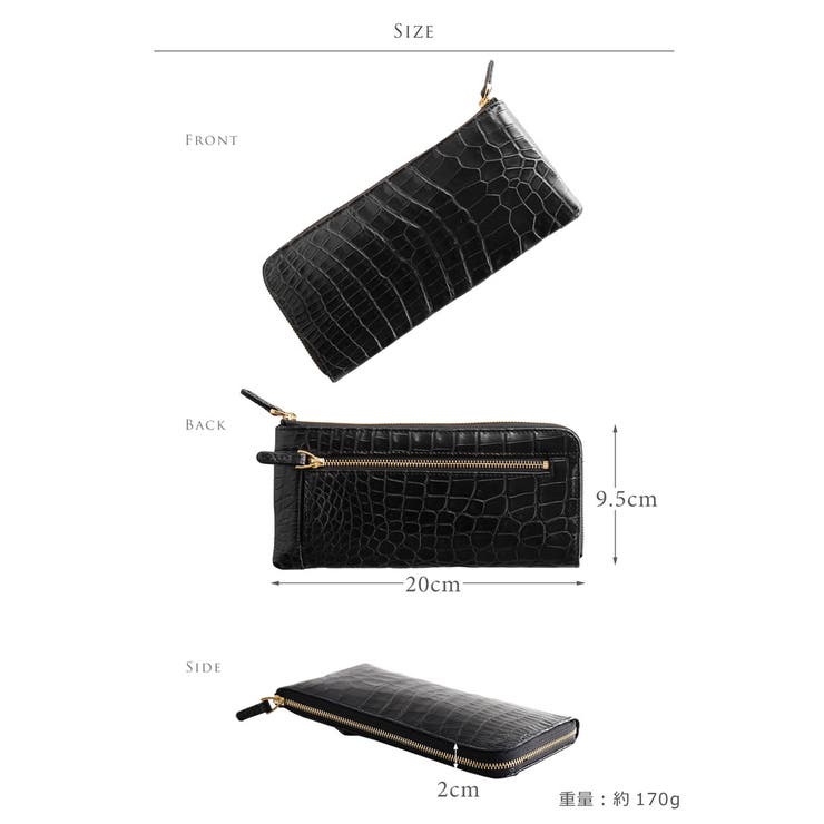 クロコダイル 長財布 レディース | sankyo shokai  | 詳細画像12 