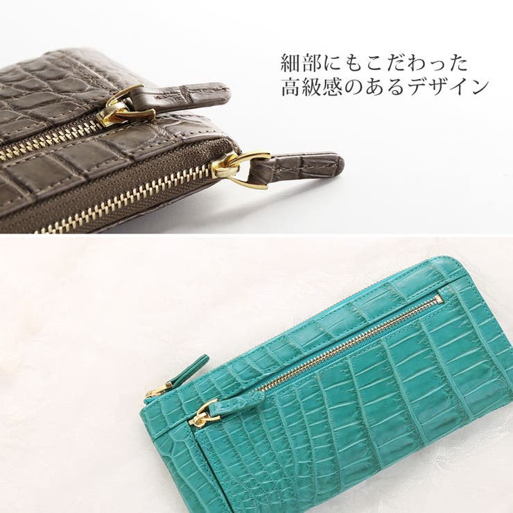 クロコダイル 長財布 レディース | sankyo shokai  | 詳細画像8 