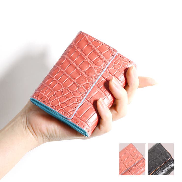 ミニ財布 クロコダイル マット | sankyo shokai  | 詳細画像1 