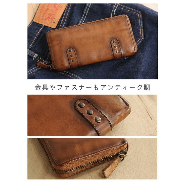 本革 ラウンドファスナー 長財布 | sankyo shokai  | 詳細画像4 