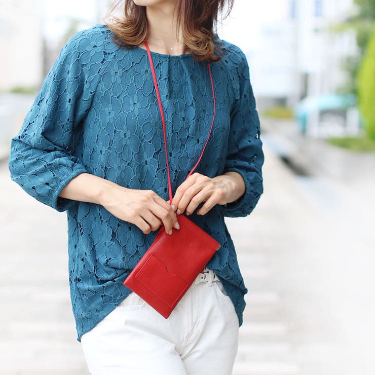 スマホポーチ 本革 レディース | sankyo shokai  | 詳細画像13 