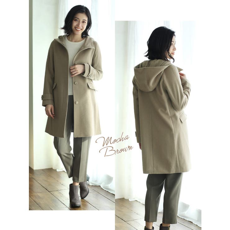 フード付き コート ウール | sankyo shokai  | 詳細画像5