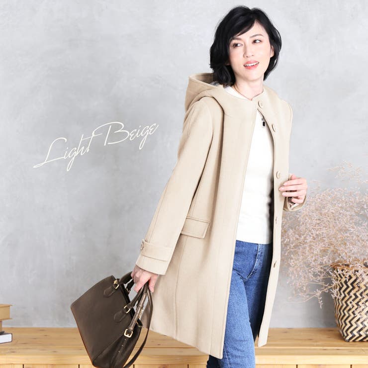 フード付き コート ウール | sankyo shokai  | 詳細画像3