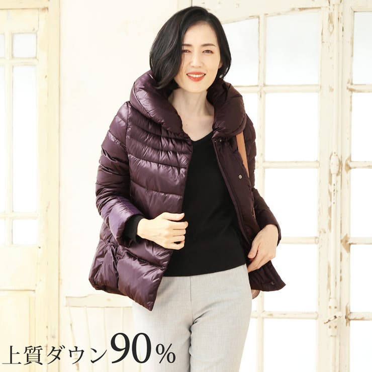 ダウンジャケット レディース ダウン90%[品番：SNKC0002328