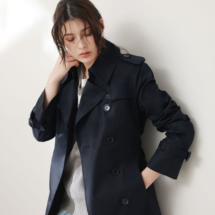 Filomo[フィローモ]トレンチコートロングキルティングライナー付きレディース秋冬春ベージュ/カーキ/ブラック7号-15号