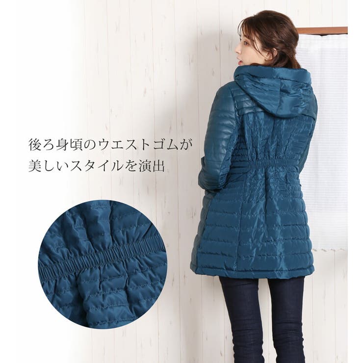 レザー ダウンコート レディース | sankyo shokai  | 詳細画像5 