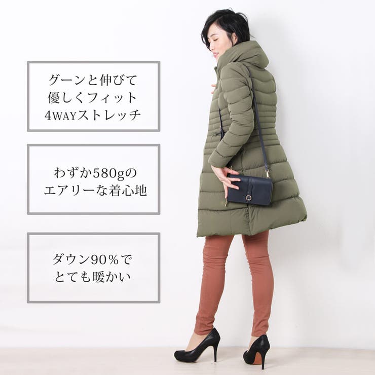 ストレッチ ダウンコート レディース | sankyo shokai  | 詳細画像2 