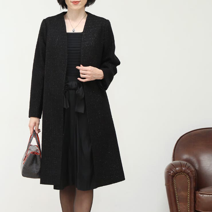 ノーカラー コート レディース | sankyo shokai  | 詳細画像2 