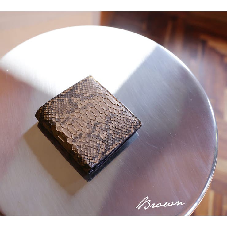 パイソン 二つ折り財布 レディース | sankyo shokai  | 詳細画像9 