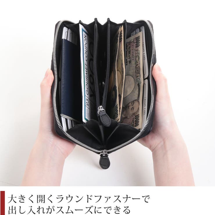 クロコダイル ホーンバック ラウンドファスナー | sankyo shokai  | 詳細画像5 