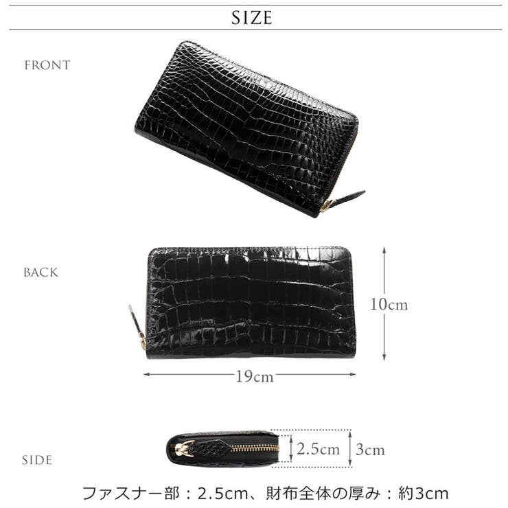 クロコダイル 長財布 ラウンドファスナー | sankyo shokai  | 詳細画像12 