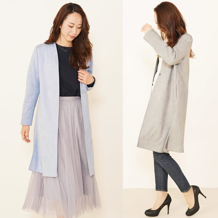 ノーカラー コート アウター | sankyo shokai  | 詳細画像3 