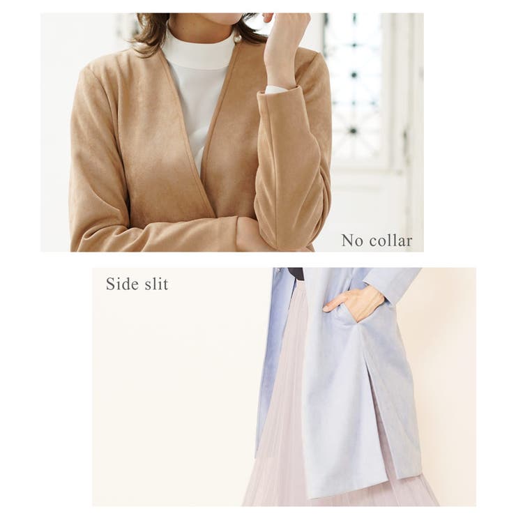 ノーカラー コート アウター | sankyo shokai  | 詳細画像6 