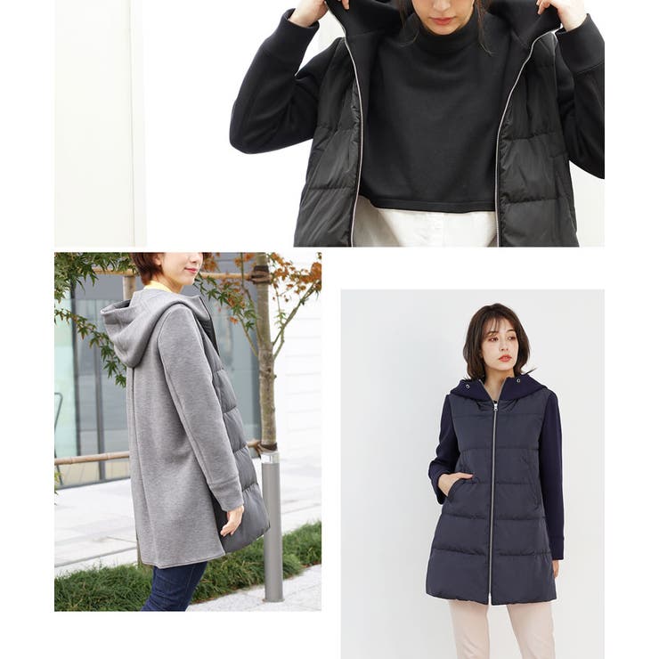 ダウン 切替 パーカー | sankyo shokai  | 詳細画像10 