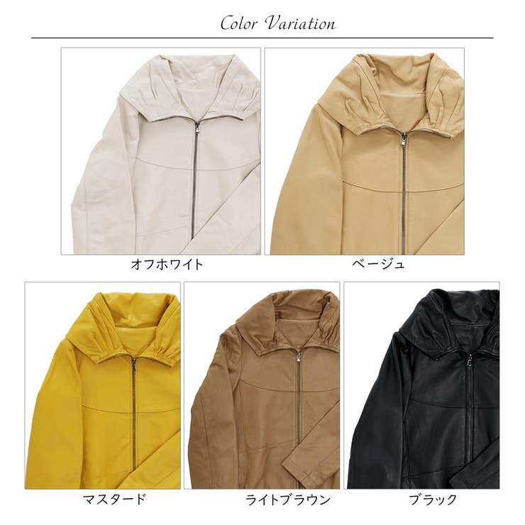 レザージャケット 本革 レディース[品番：SNKC0002198]｜sankyo