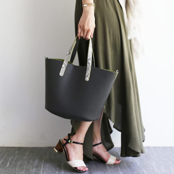 牛革 ダイヤモンドパイソン トートバッグ | sankyo shokai  | 詳細画像1 