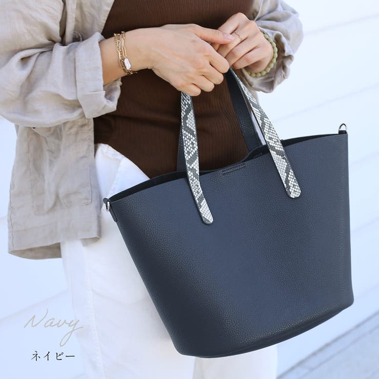 牛革 ダイヤモンドパイソン トートバッグ | sankyo shokai  | 詳細画像7 