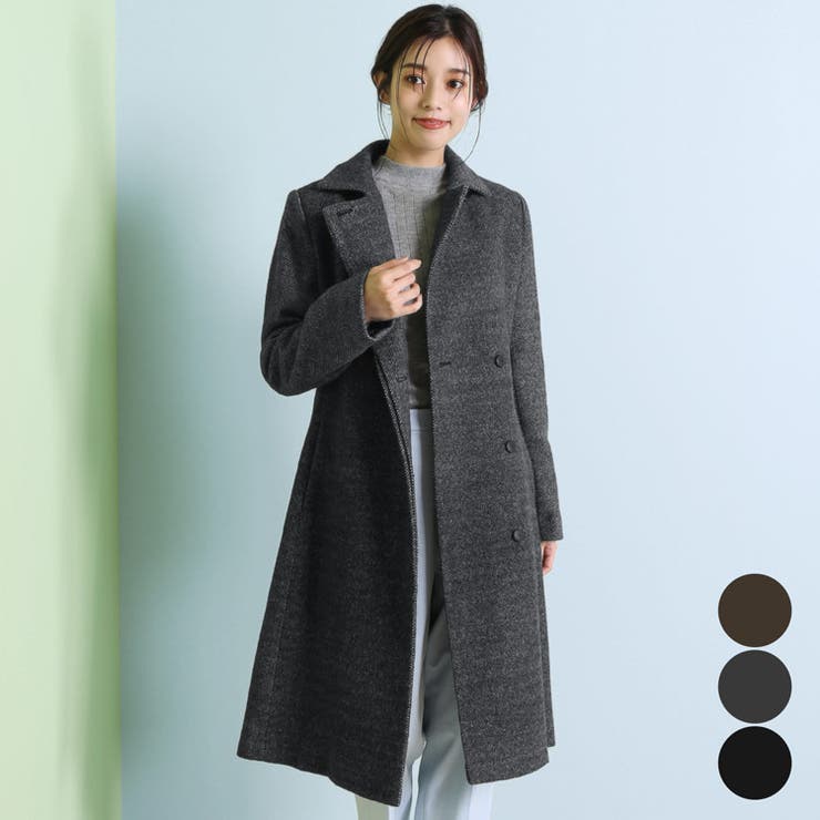 ロング チェスターコート レディース[品番：SNKC0002271]｜sankyo