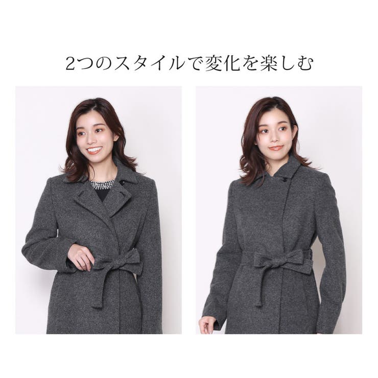 ロング チェスターコート レディース[品番：SNKC0002271]｜sankyo
